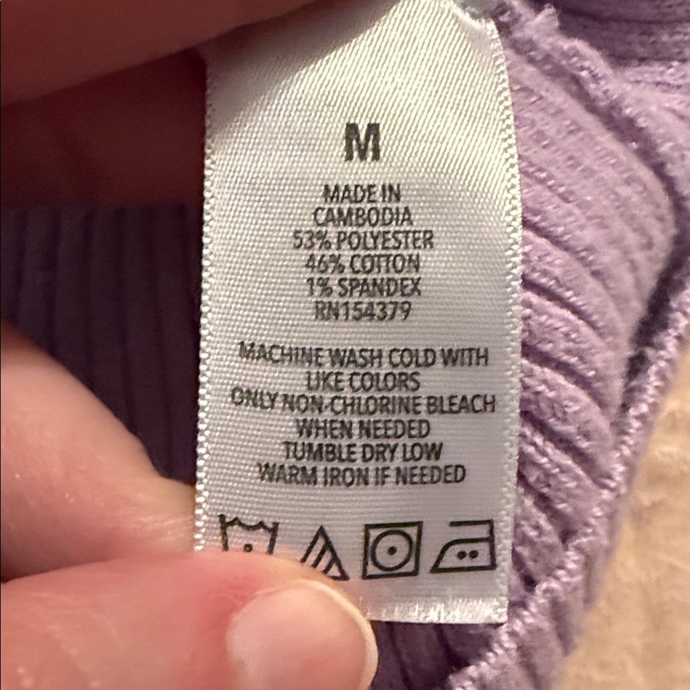 π€AEROPOSTALE LILAC V-NECK CARDIGAN SIZE Mπ€ - Picture 7 of 8
